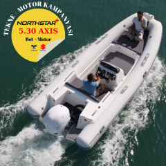 Northstar Axis 5.30 Fiber Taban Bot  ve Dıştan Takma Motor