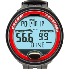 Cressi Donatello Dalış Bilgisayarı Siyah/Kırmızı