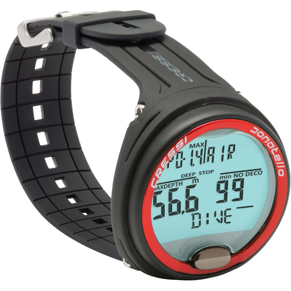 Cressi Donatello Dalış Bilgisayarı Siyah/Kırmızı