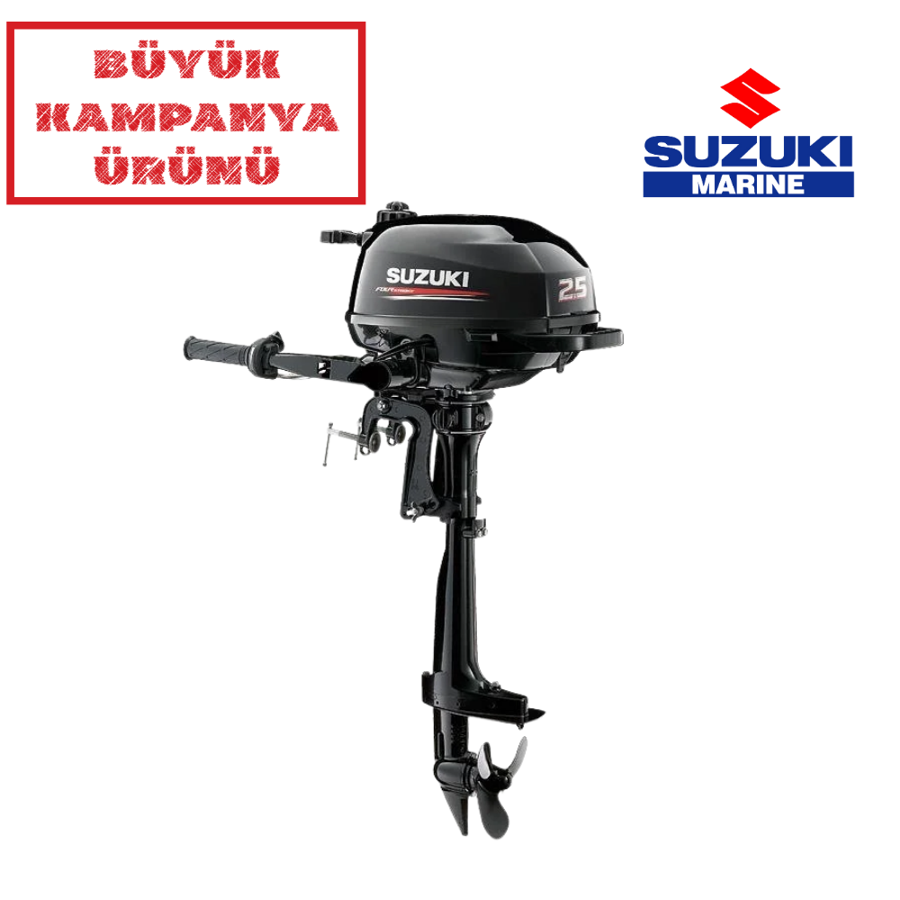 Suzuki 2.5HP Deniz Motoru Kısa Şaft DF2.5S
