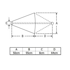 Drogue Fırtına Çıpası Deniz Demiri 0.55 m