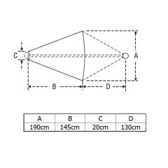 Drogue Fırtına Çıpası Deniz Demiri 1.45 m