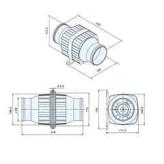 TMC BLOWER DÜZ 12V, 3452lt/dk