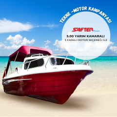 Safter 5.00 Yarım Kamaralı Tekne ve Dıştan Takma Motor