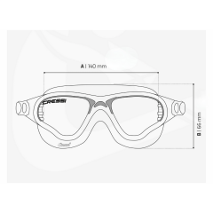 Cressi Cobra Yüzücü Gözlüğü Pembe