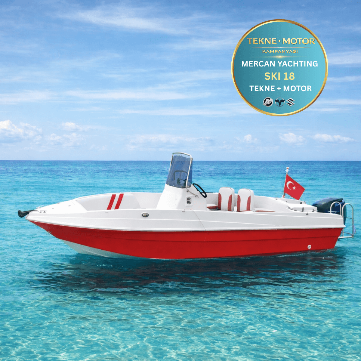 Mercan Ski 18 Tekne ve Dıştan Takma Motor