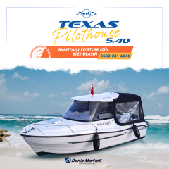 DarekCo Texas 540 Pilothouse Tekne ve Dıştan Takma Motor Suzuki 100HP Marşlı Trimli Direksiyon Sistemli