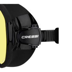 Cressi Z2 Dalış Maskesi Siyah, Sarı Lens