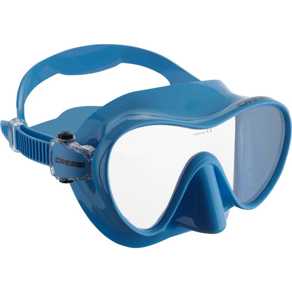 Cressi F1 Frameless Dalış Maskesi Blue