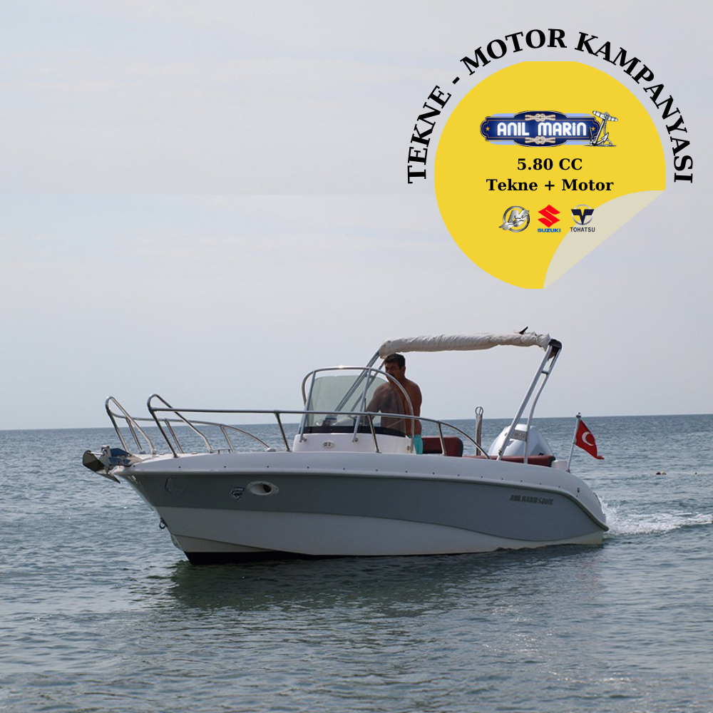 Anıl Marin 5.80 CC Antirasit Tekne ve Dıştan Takma Motor