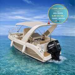 Anıl Marin 5.80 CC Bej Tekne ve Dıştan Takma Motor