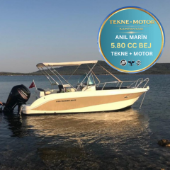 Anıl Marin 5.80 CC Bej Tekne ve Dıştan Takma Motor
