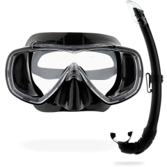 Cressi Maske Şnorkel Seti Onda ve Mexico Siyah