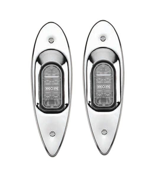 BURUN SEYİR FENERİ 12 V GÖMME KROM TAKIM LED