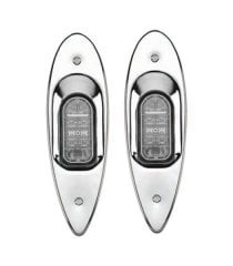 BURUN SEYİR FENERİ 12 V GÖMME KROM TAKIM LED