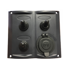 SİGORTA PANELİ 3lü ÇAKMAK SOKETLİ 95X105mm