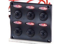 SİGORTA PANELİ 6'LI İZOLELİ 95x105MM SİYAH-DİKEY