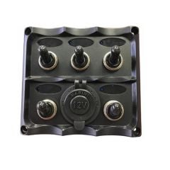 SİGORTA PANELİ 5Lİ ÇAKMAK SOKETLİ İZOLE, 95X105MM