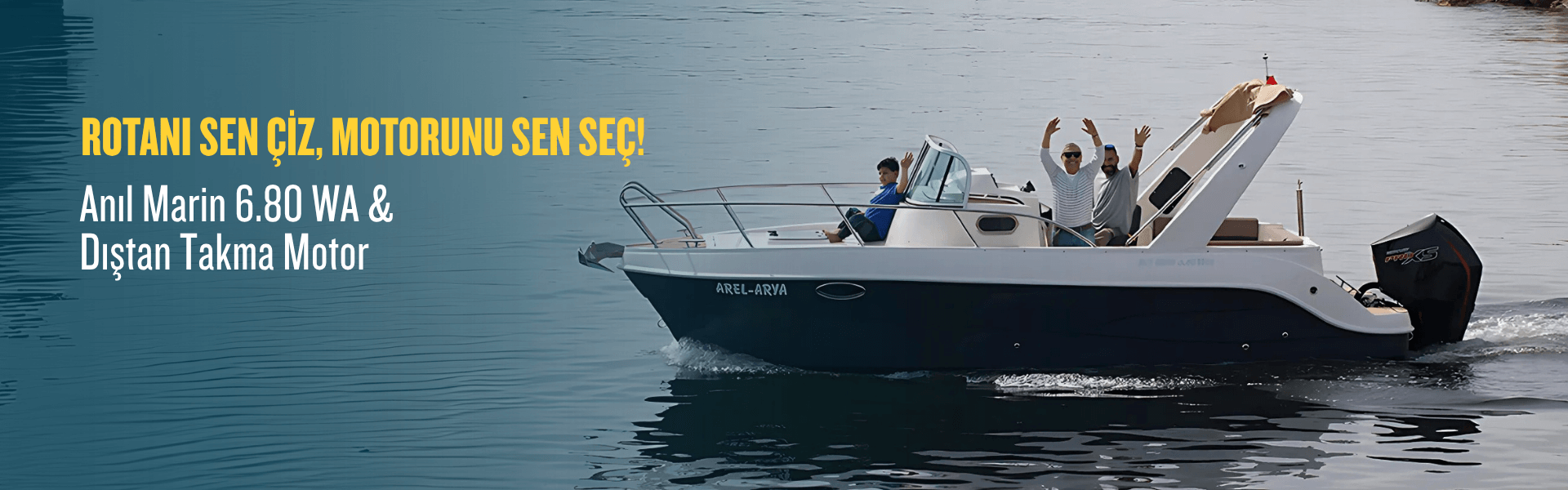 Anıl Marin 6.80 WA Tekne ve Dıştan Takma Motor